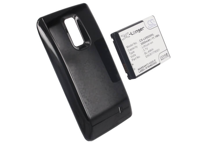 3.7V, 3000mAh, Li-ion Battery fits Lg, Spectrum, Spectrum Vs920, 11.1Wh