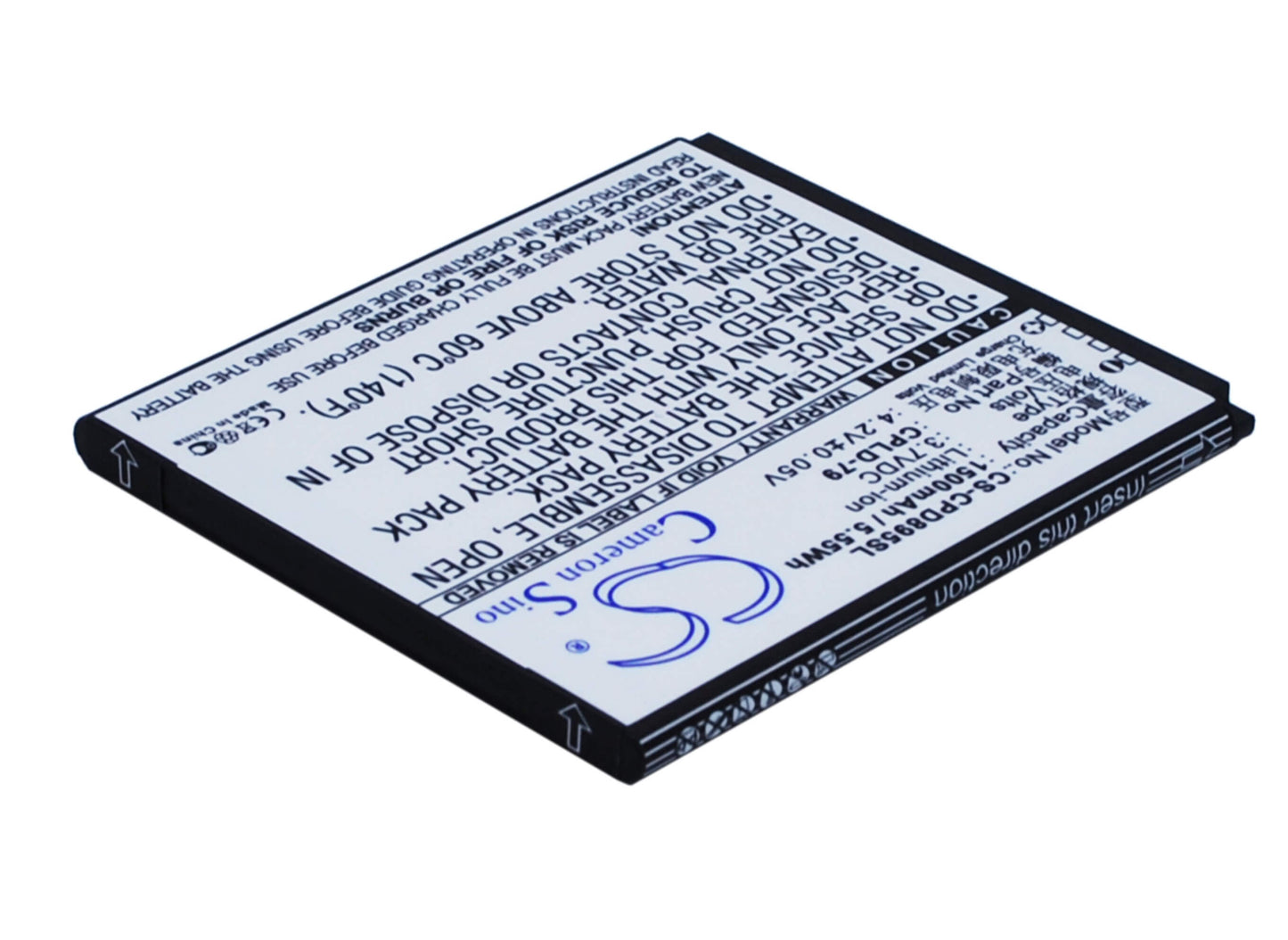 3.7V, 1500mAh, Li-ion Battery fits Coolpad, 8950, 5.55Wh