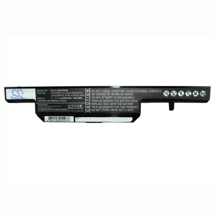 11.1V, 4400mAh, Li-ion Battery fits Clevo, 240cu, 271efq, 48.84Wh