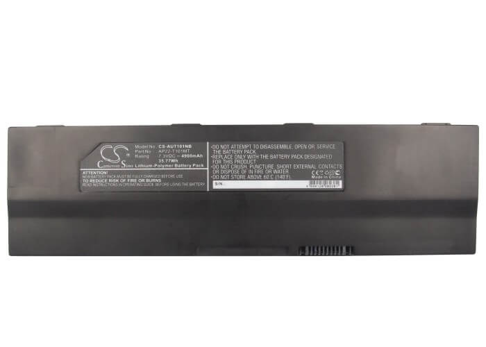 7.3V, 4900mAh, Li-Polymer Battery fits Asus, Eee Pc T101, Eee Pc T101mt-eu17-bk, 35.77Wh