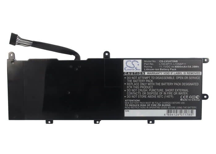 11.1V, 4900mAh, Li-Polymer Battery fits Lenovo, Ideapad U470, 54.39Wh