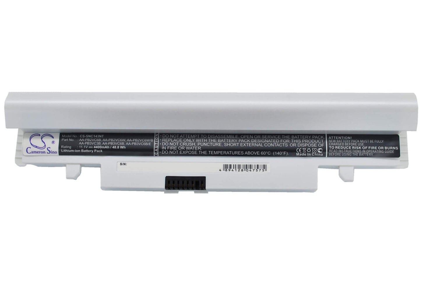 Pearl, 11.1V, 4400mAh, Li-ion Battery fits Samsung, Np-n143, Np-n143p, 48.84Wh