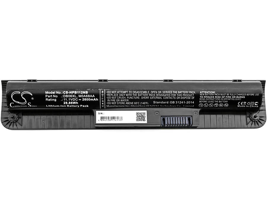 11.1V, 2600mAh, Li-ion Battery fits Hp, Hp V6e38pa Probook 11 G2, Probook 11 Ee, 28.86Wh