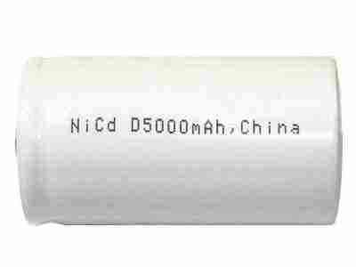 D 5000 mah nickel cadmium rechargeable battery