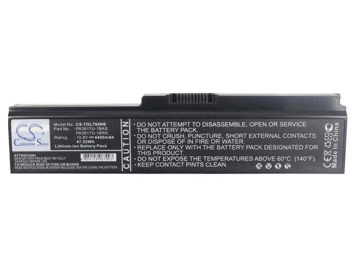 10.8V, 4400mAh, Li-ion Battery fits Toshiba, ?, satellite L700d, 47.52Wh