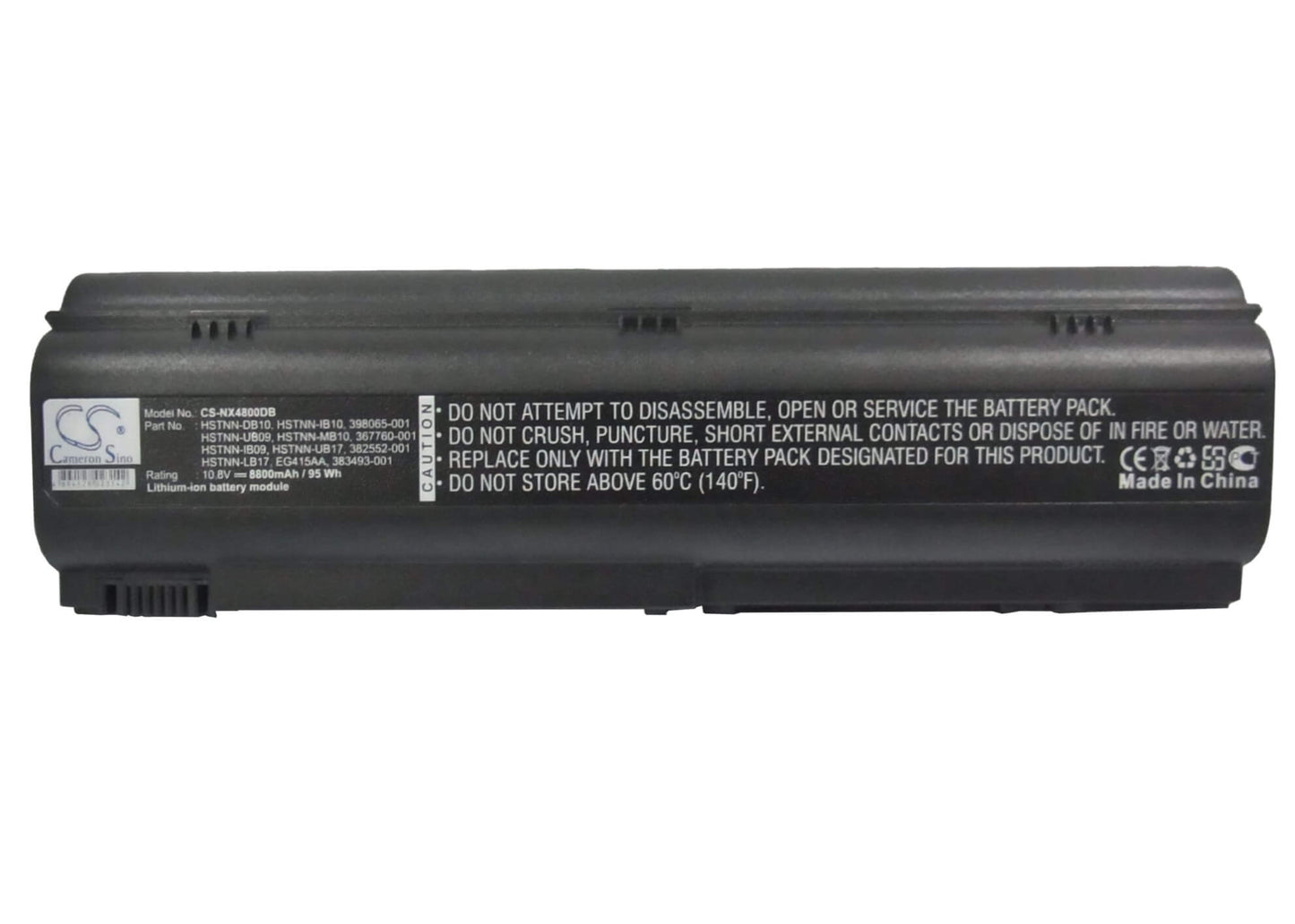 10.8V, 8800mAh, Li-ion Battery fits Hp, Business Notebook Nx4800, Business Notebook Nx7200, 95.04Wh