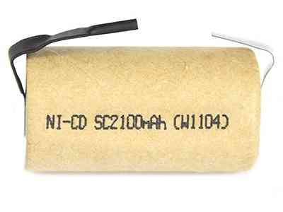 1 Piece of Battery for Sub-C 2100 mAh NiCd Rechargeable Battery
