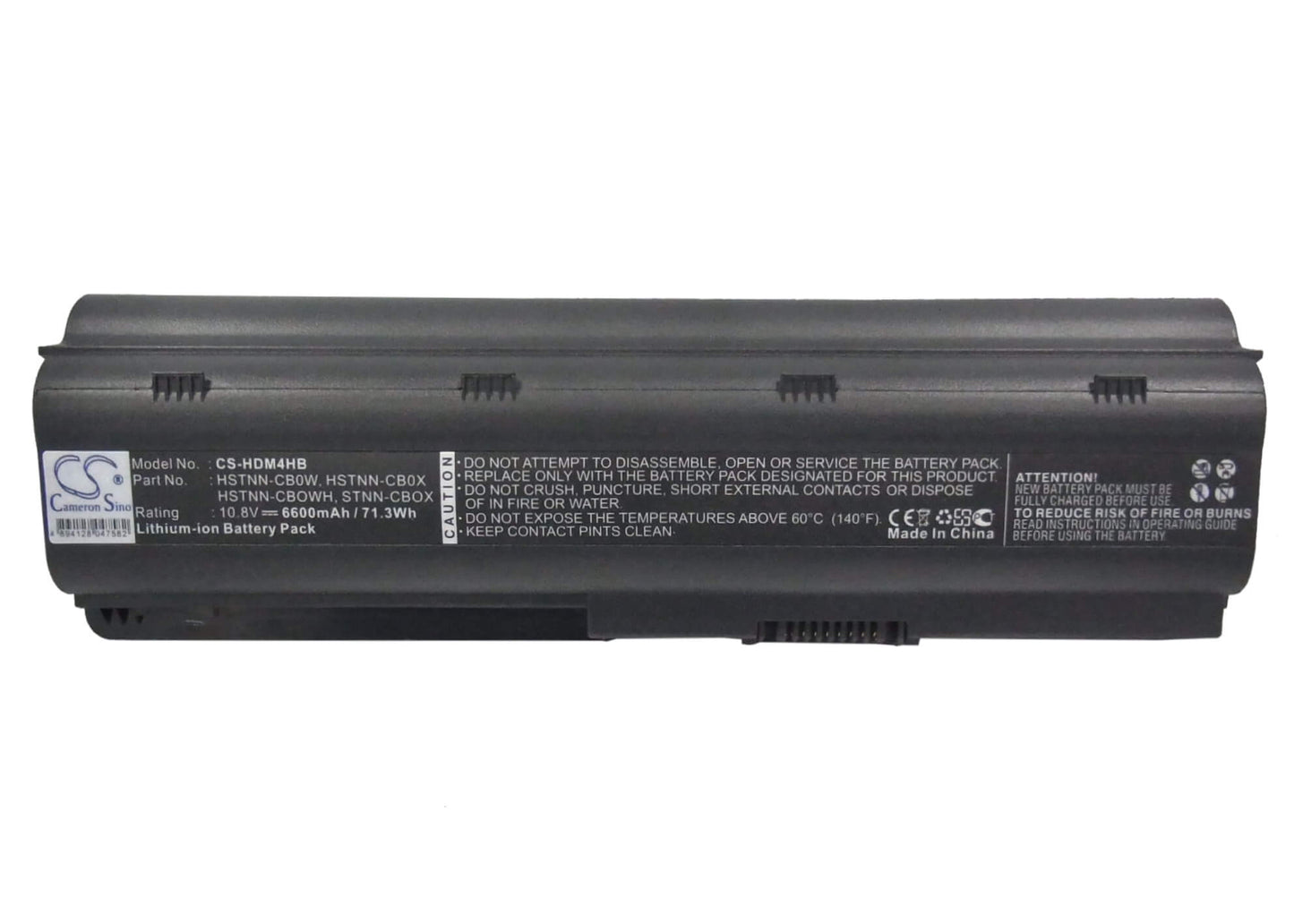 10.8V, 6600mAh, Li-ion Battery fits Hp, 62-100ee, Envy 15-1100, 71.28Wh