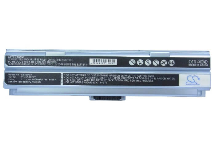 11.1V, 4400mAh, Li-ion Battery fits Sony, Vaio Pcg-481n, Vaio Pcg-tr1, 48.84Wh