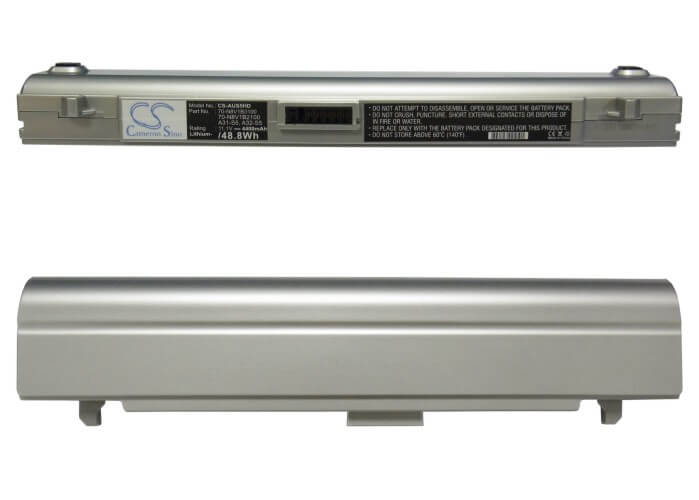Silver, 11.1V, 4400mAh, Li-ion Battery fits Asus, M5, M5000, 48.84Wh