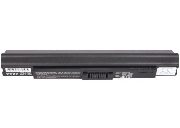 Black, 11.1V, 4400mAh, Li-ion Battery fits Acer, Aspire One 531, Aspire One 751, 48.84Wh