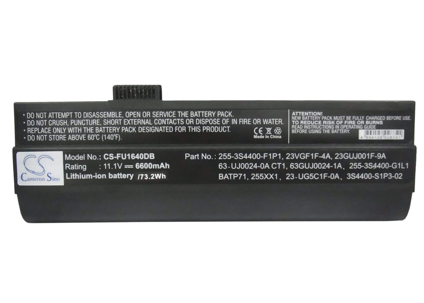 11.1V, 6600mAh, Li-ion Battery fits Hyundai, 259ia, 259ii, 73.26Wh
