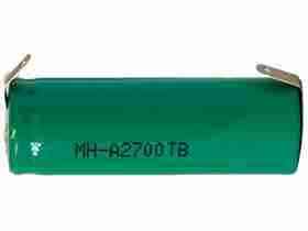 A 2700 mah nimh battery with tabs