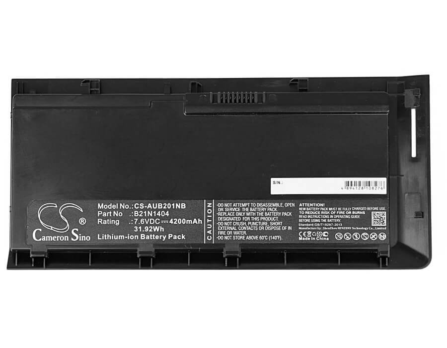 7.6V, 4200mAh, Li-ion Battery fits Asus, Bu201, Bu201l, 31.92Wh