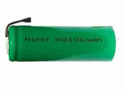 A 2100 mah nimh battery with tabs