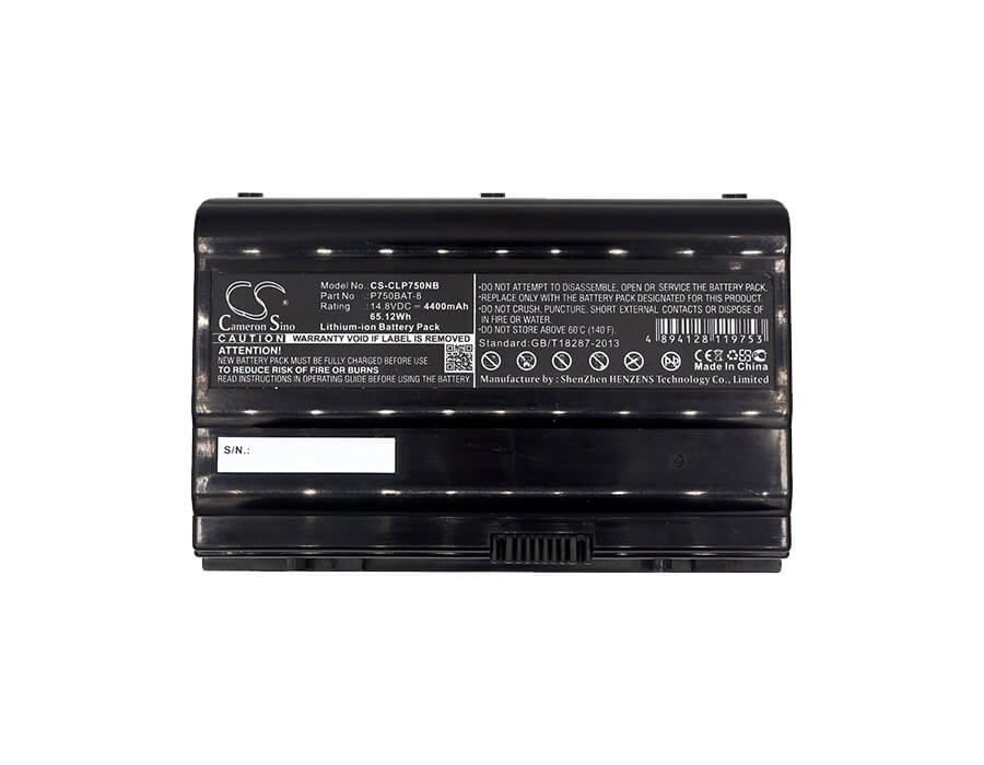 14.8V, 4400mAh, Li-ion Battery fits Clevo, One K73-5n, P750dm2-g, 65.12Wh