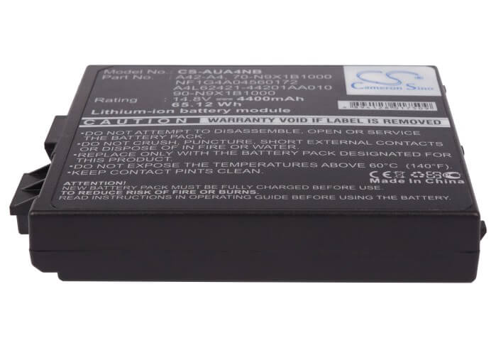 14.8V, 4400mAh, Li-ion Battery fits Asus, A4, A4000, 65.12Wh