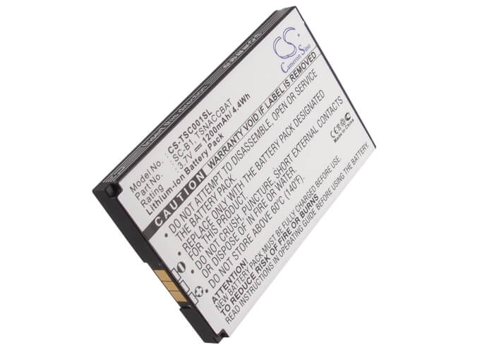 3.7V, 1200mAh, Li-ion Battery fits Terrestar, Genus, 4.44Wh