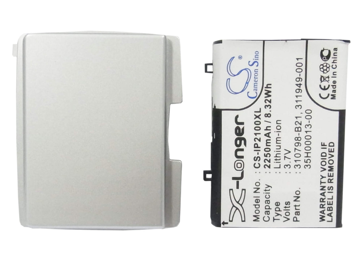3.7V, 2250mAh, Li-ion Battery fits Hp, Ipaq 2212e, Ipaq 2100, 8.325Wh
