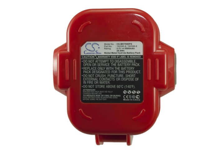 9.6V, 3000mAh, Ni-MH Battery fits Makita, 6207d, 6207dwde, 28.8Wh