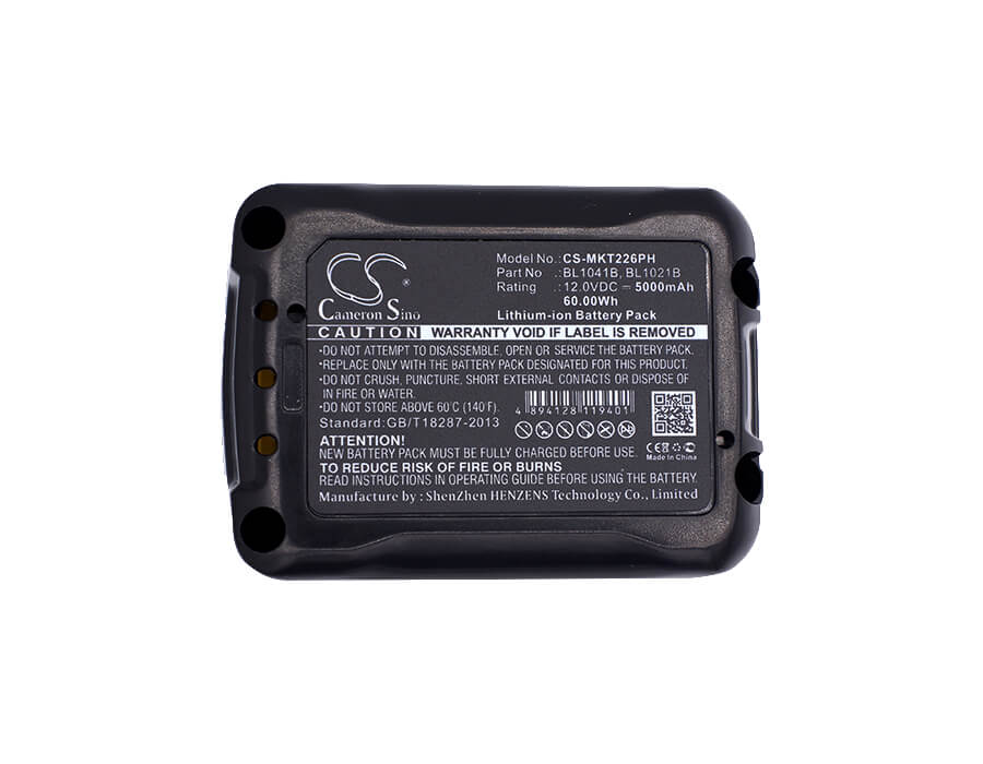12.0V, 5000mAh, Li-ion Battery fits Makita, 12v Max Cxt Tool, 12-volt Max Cxt, 60Wh