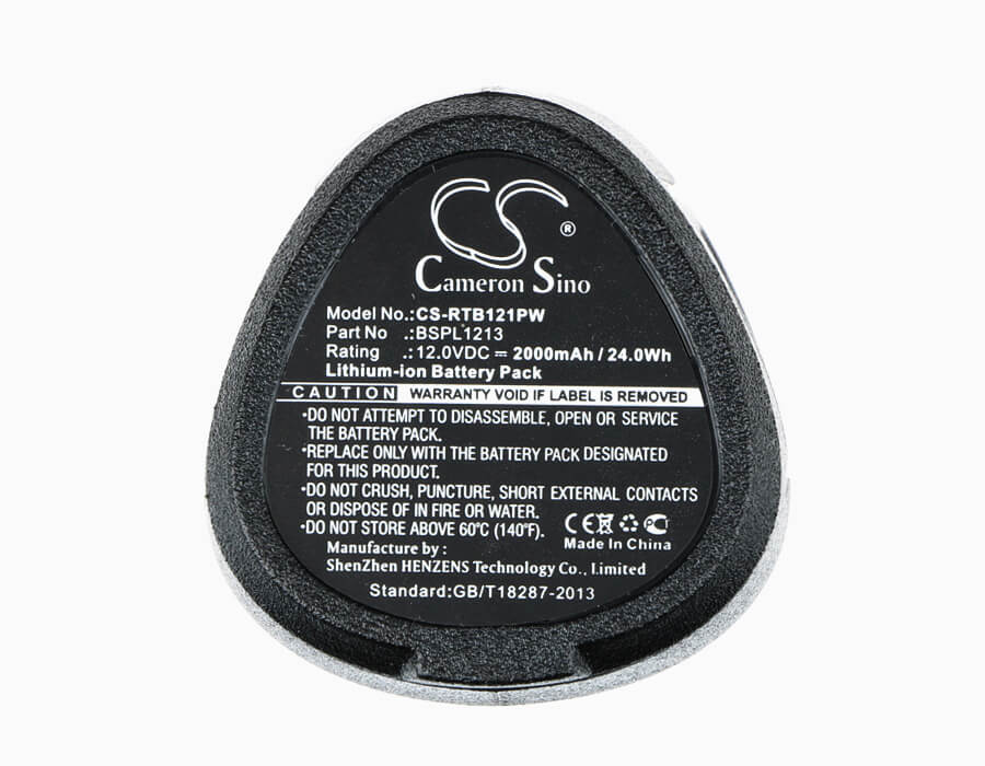 12.0V, 2000mAh, Li-ion Battery fits Ryobi, Rcd12011l, Rmt12011l, 24Wh