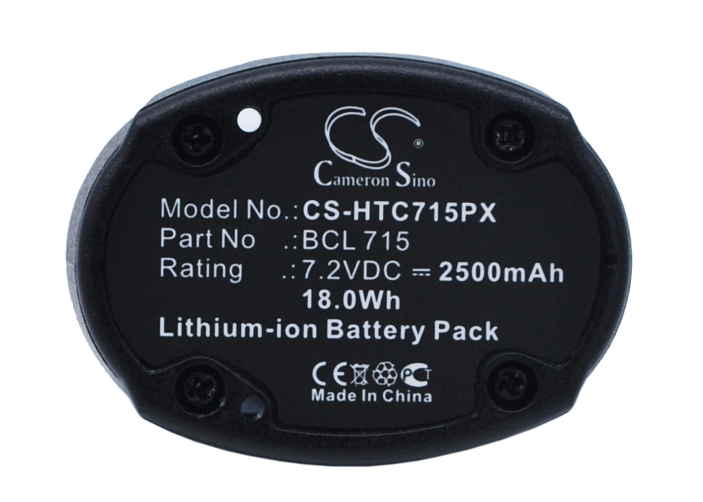 7.2V, 2500mAh, Li-ion Battery fits Hitachi, Wh7dl, 18Wh