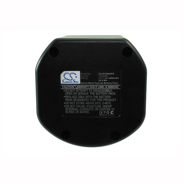 9.6V, 3000mAh, Ni-MH Battery fits Ryobi, Cth962k, Hp961, 28.8Wh