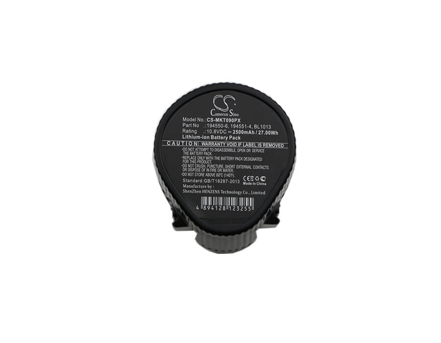 10.8V, 2500mAh, Li-ion Battery fits Makita, Cc300, Cc300d, 27Wh