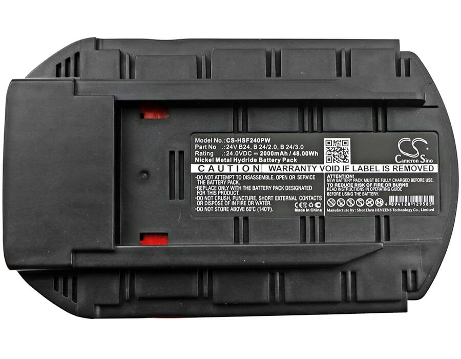 24.0V, 2000mAh, Ni-MH Battery fits Hilti, Sfl 24, Te 2-a, 48Wh