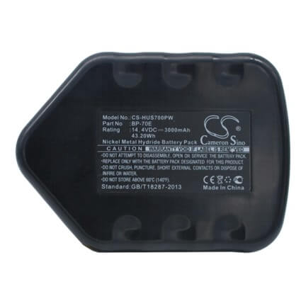 14.4V, 3000mAh, Ni-MH Battery fits Huskie, Rec-s3550, 43.2Wh