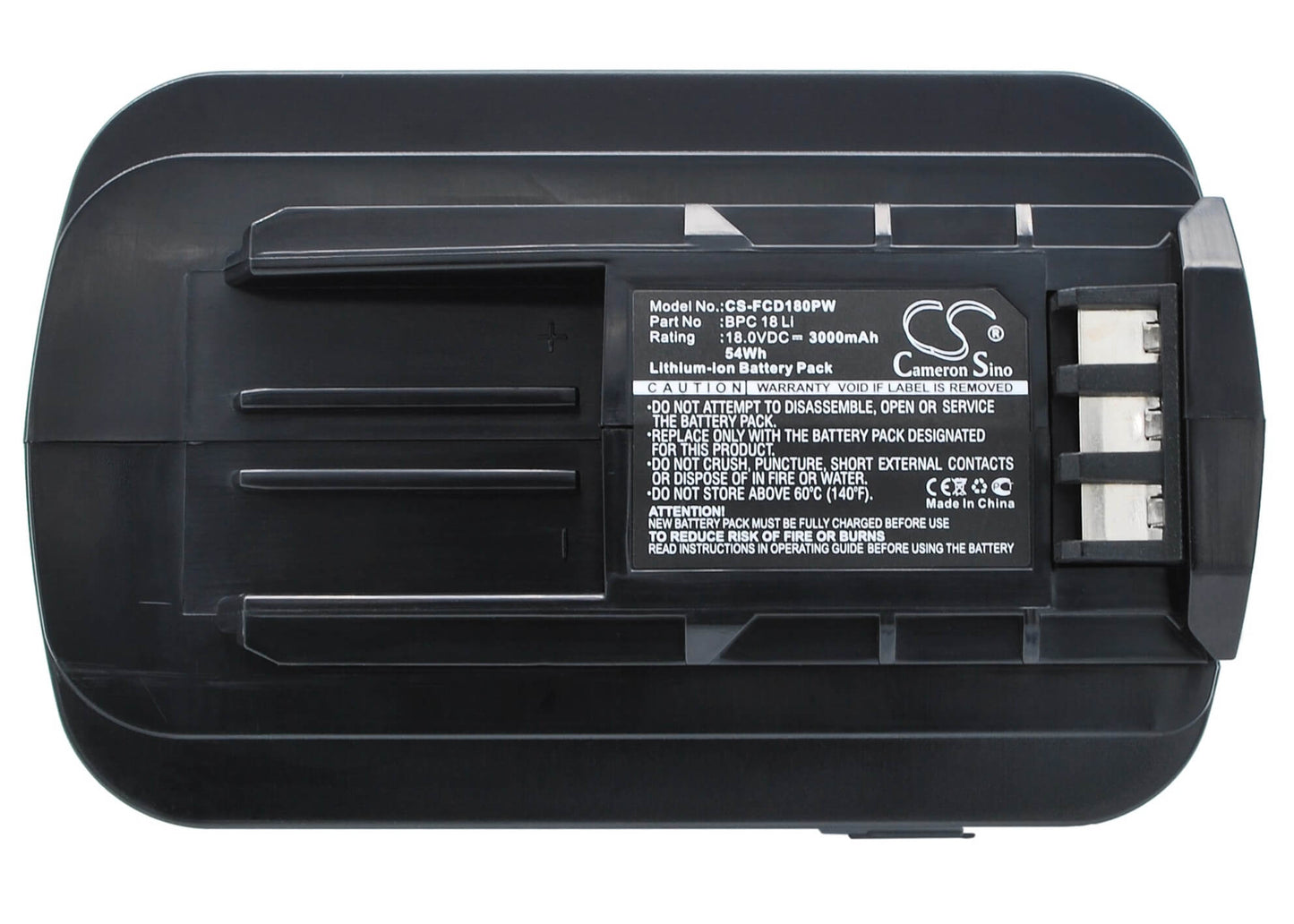 18.0V, 3000mAh, Li-ion Battery fits Festool, C15, Psc/psbc 400/420, 54Wh