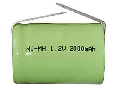 4/5 sub-c 2000 mah nimh battery withtabs-ideal for battery pack
