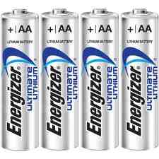 4 x energizer ultimate aa lithium (l91) 1.5 volt battery
