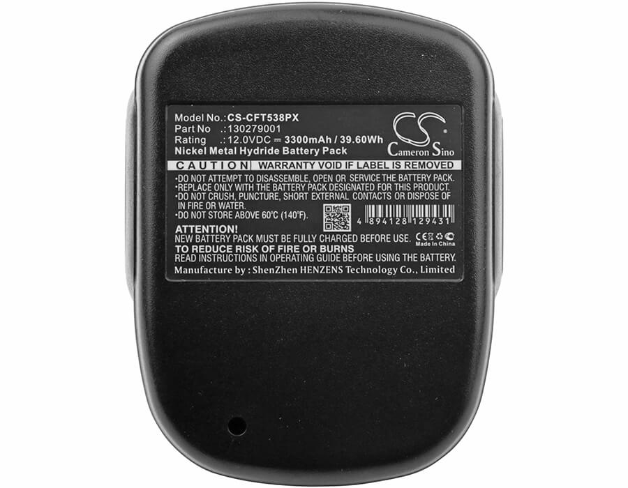 12.0V, 3300mAh, Ni-MH Battery fits Craftsman, 11538, 315.11538, 39.6Wh