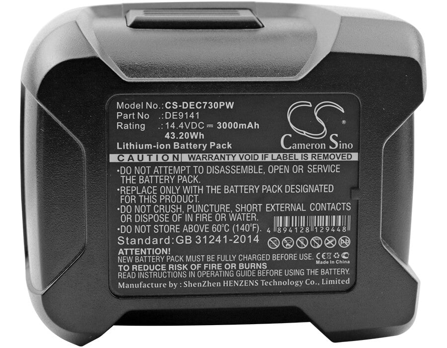 14.4V, 3000mAh, Li-ion Battery fits Wurth, Bs 14-a Combi, Bs 14-a Power, 43.2Wh