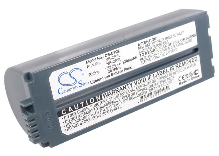 22.2V, 1200mAh, Li-ion Battery fits Canon, Selphy Cp- 500, Selphy Cp-100, 26.64Wh