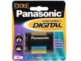 Panasonic 2cr5 6 volt photo lithium battery (245, dl245, el2cr5)