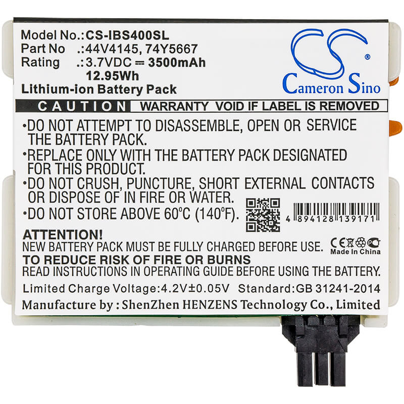3.7V, 3500mAh, Li-ion Battery fits Ibm, 5679, 57b7, 12.95Wh
