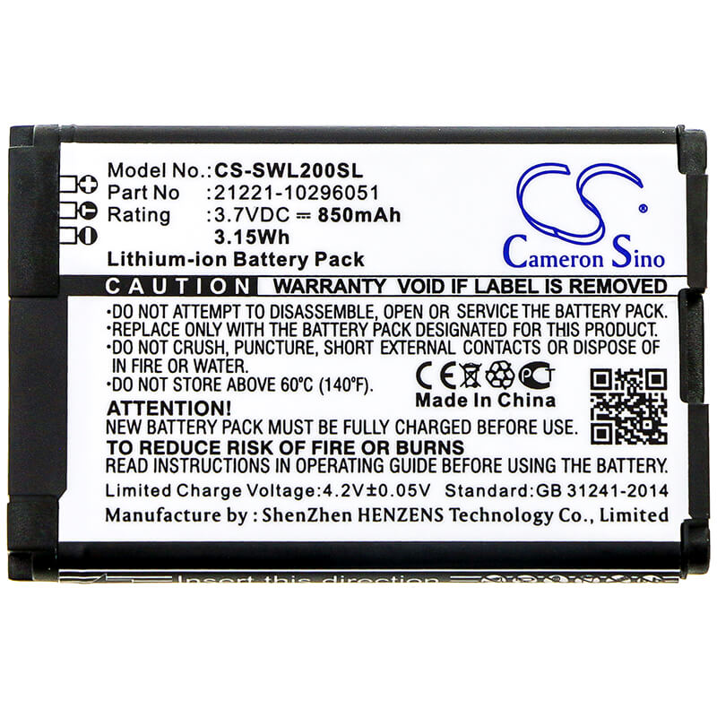 3.7V, 850mAh, Li-ion Battery fits Blu, Bluetooth Remote, Rcu, 3.145Wh