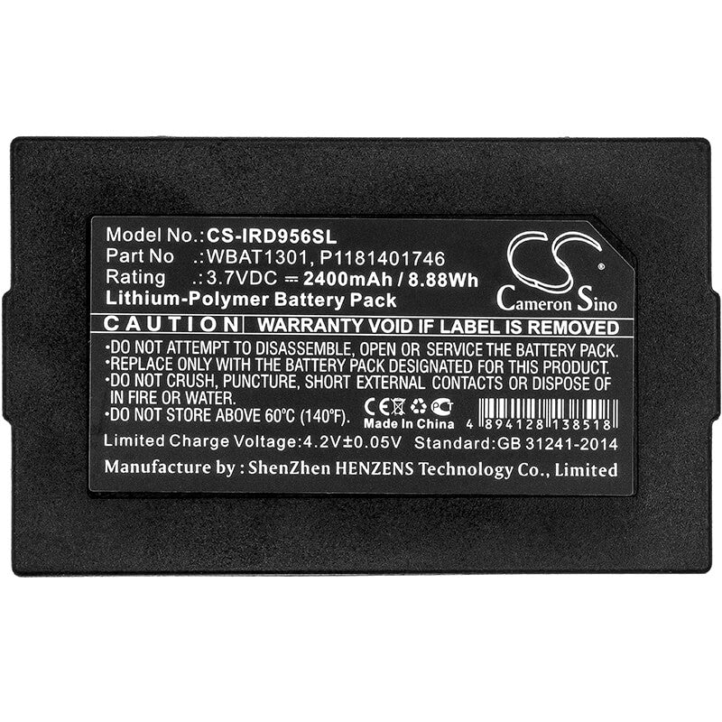 3.7V, 2400mAh, Li-Polymer Battery fits Iridium, 9560, Go, 8.88Wh