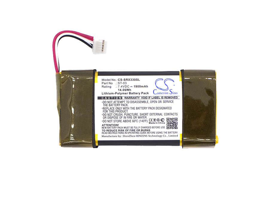 7.4V, 1900mAh, Li-Polymer Battery fits Sony, Srs-x33, 14.06Wh