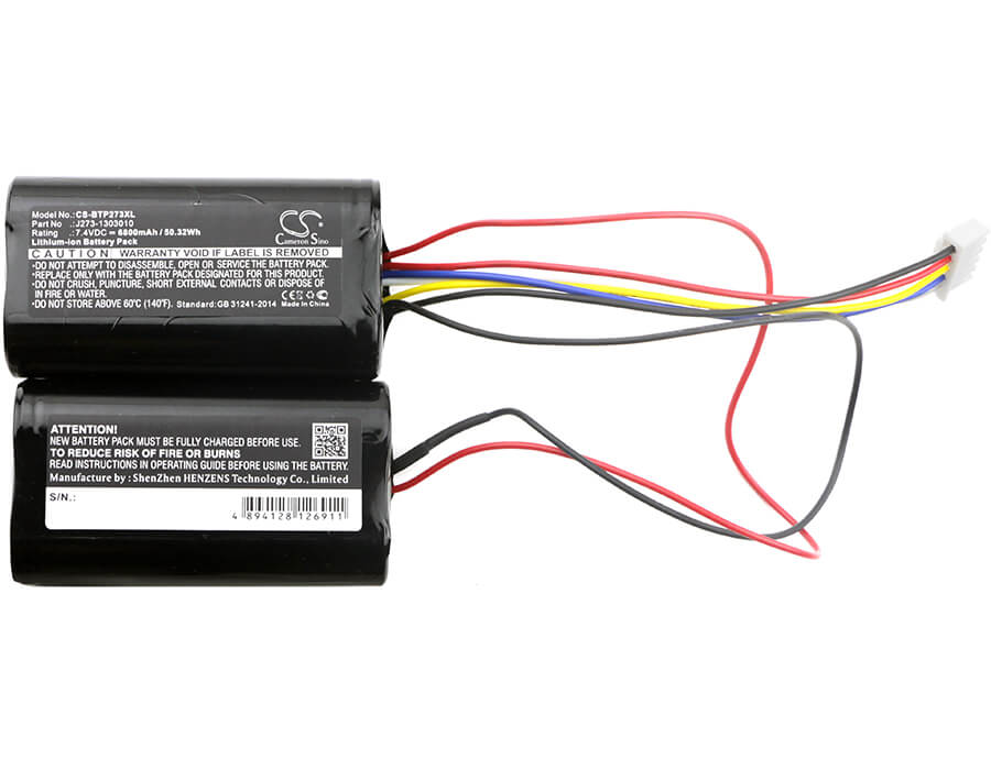 7.4V, 6800mAh, Li-ion Battery fits Beats, J273, Pill Xl, 50.32Wh