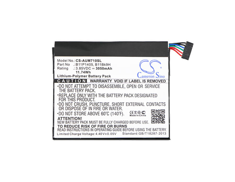 3.85V, 3050mAh, Li-ion Battery fits Asus, K01a, Me170cx, 11.7425Wh