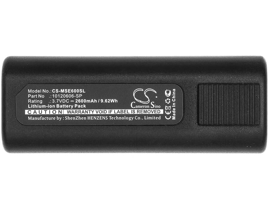 3.7V, 2600mAh, Li-ion Battery fits Msa, E6000 Tic, 9.62Wh