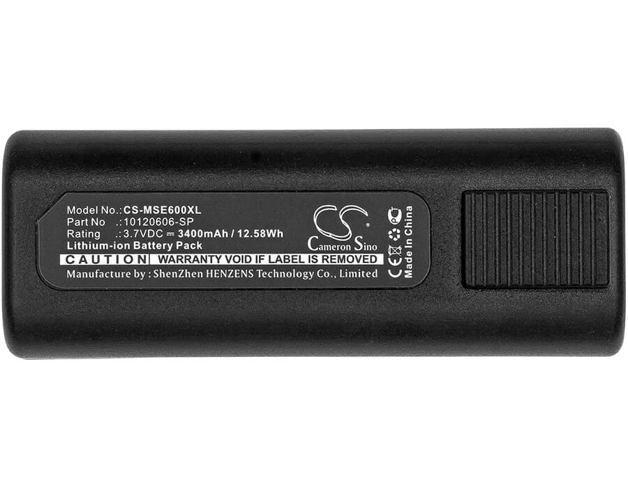3.7V, 3400mAh, Li-ion Battery fits Msa, E6000 Tic, 12.58Wh
