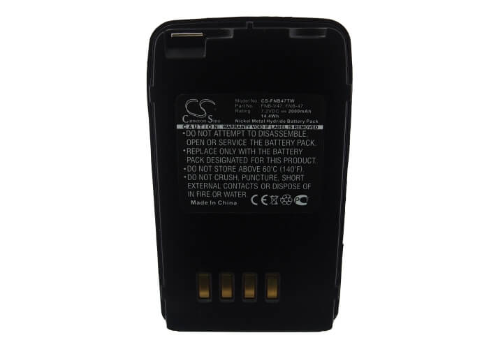 7.2V, 2000mAh, Ni-MH Battery fits Yaesu, Ft10r, Ft-10r, 14.4Wh