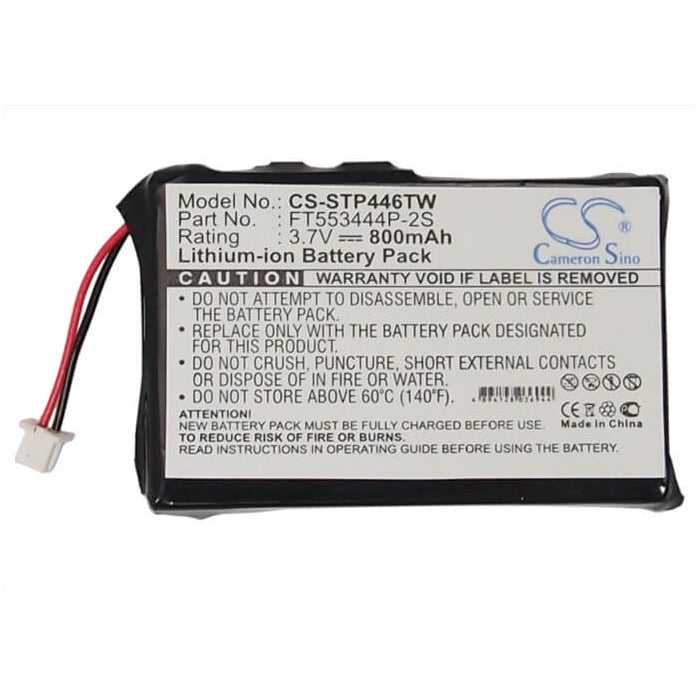 3.7V, 800mAh, Li-ion Battery fits Stabo, 20640, Freecomm 600 Set, 2.96Wh
