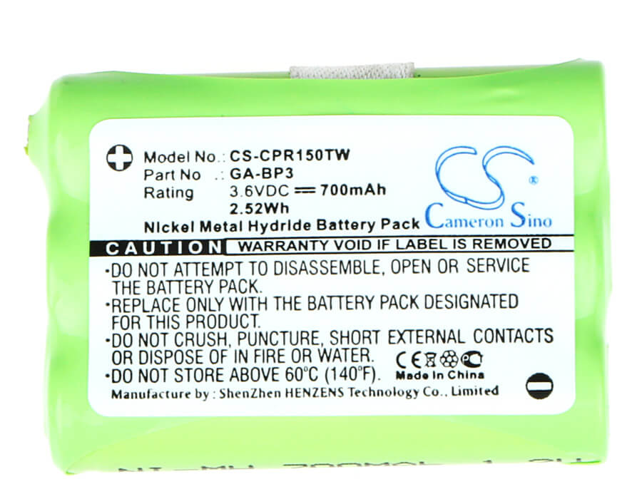 3.6V, 700mAh, Ni-MH Battery fits Switel, Wtf8000, 2.52Wh
