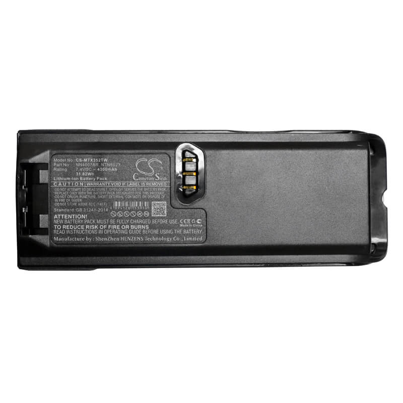 7.4V, 4300mAh, Li-ion Battery fits Motorola, Ntn8293, Ntn8294, 31.82Wh